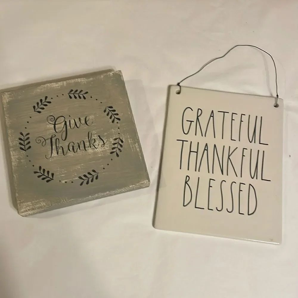 Two Thankful Home Accents